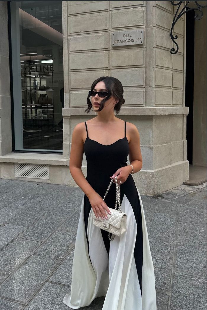 Viara | Maxikleid mit Paneelen