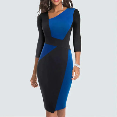 Yvaine – Einzigartiges Patchwork Bleistiftkleid für Damen