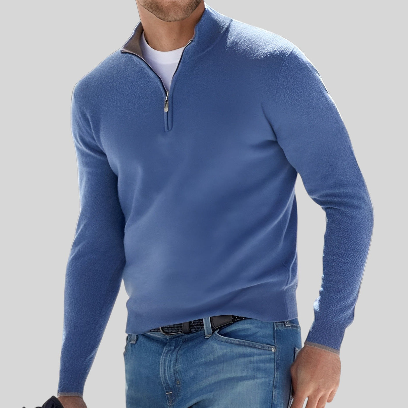 Steven | Warmer Winterpullover mit Reißverschluss