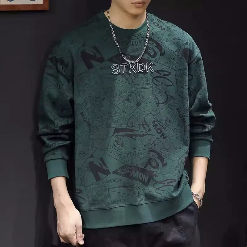 Lässiger Herren Rundhals-Pullover