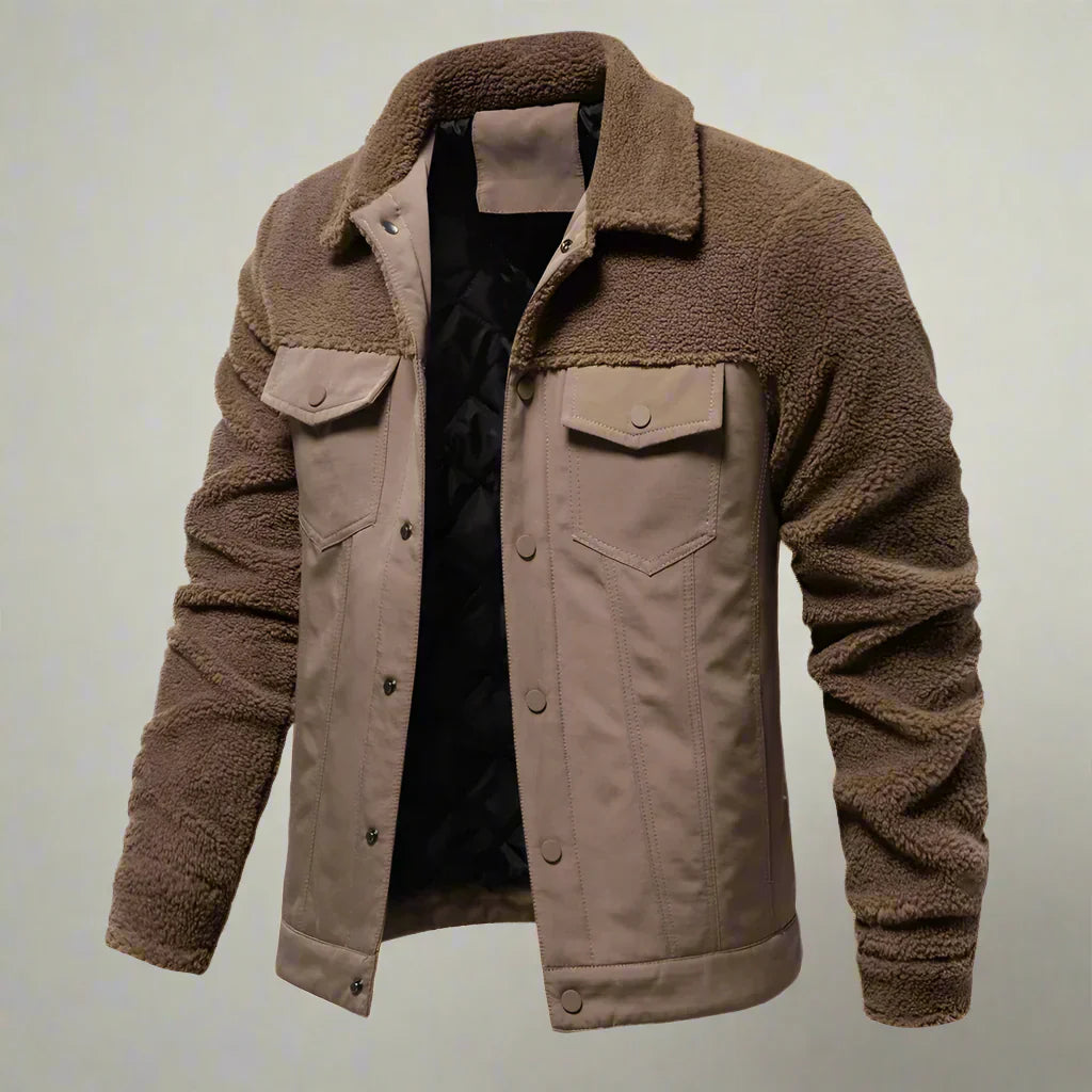 Warme Herren Sherpa Jacke