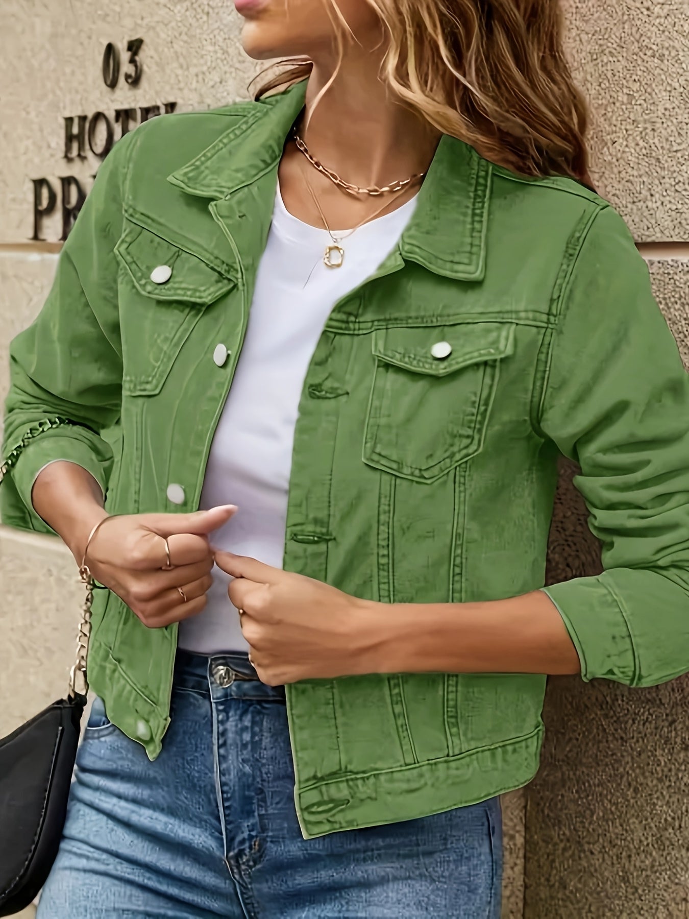 Rosalyn – Kurzärmelige Jeansjacke Im Boho Stil