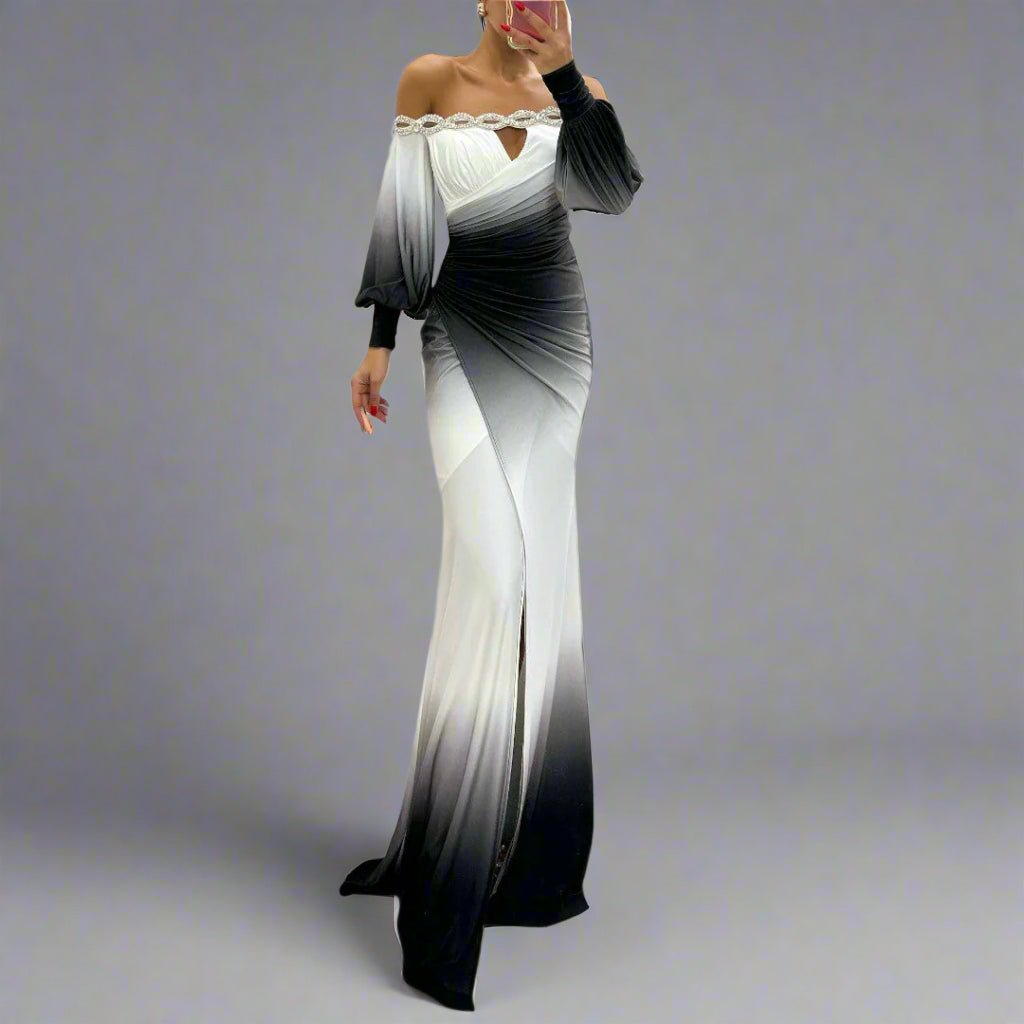 Susanne | Elegantes Abendkleid mit seitlichem Schlitz