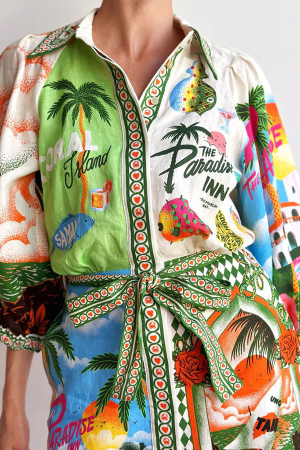 Kim™ - Sommer Hemdblusenkleid