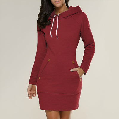 Bernadette | Casual Hoodie Kleid mit Taschen