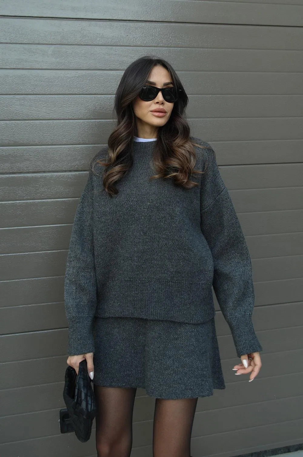 Ariana | Strickset mit Pullover und Rock