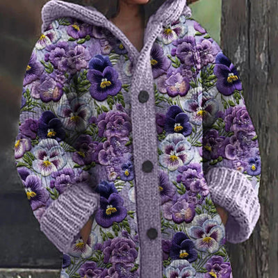 Viola™ Strickjacke mit Wildblumen-Stickerei