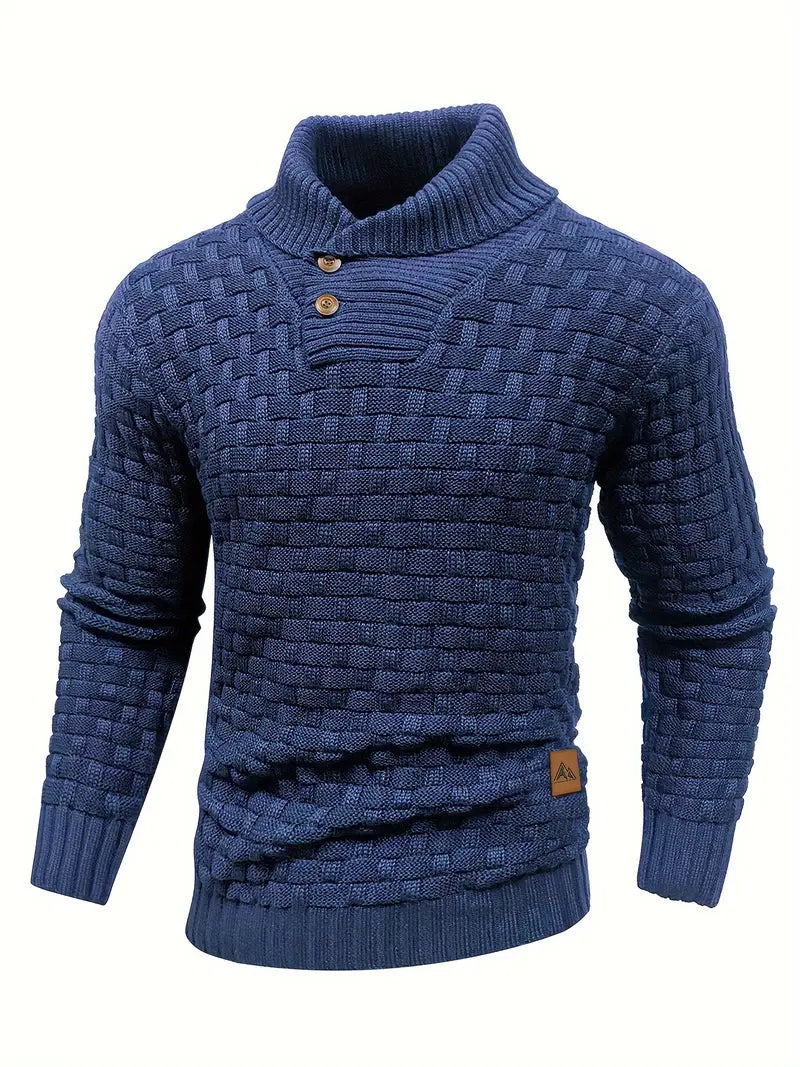 Jarren | Strickpullover im Slim Fit mit Kragen