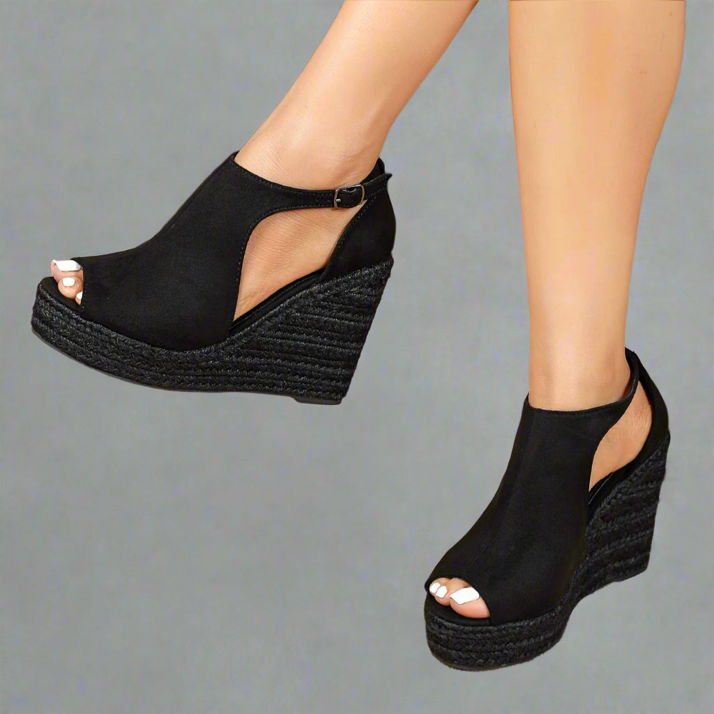 Marla | Comfort-Enhanced Stretch Sandals with Supportive Heel