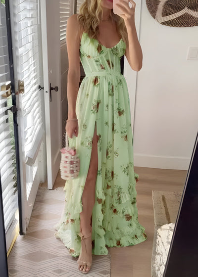 Esmee - Langes Blumenkleid