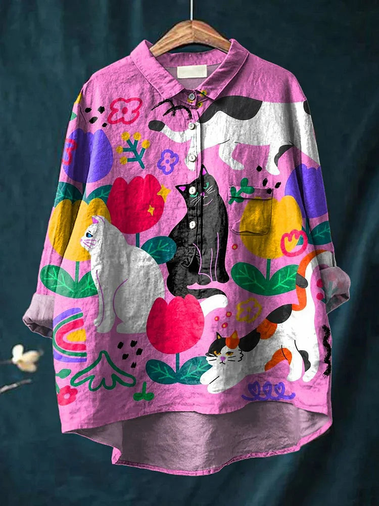 Regina | Katzen-Kunst-T-Shirt