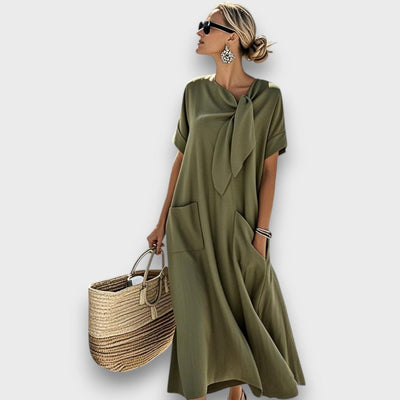 Serela – Lockeres Kleid mit Schleifendetail