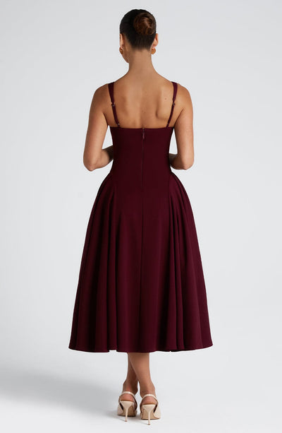 Betty | Kirschlack Midi-Kleid