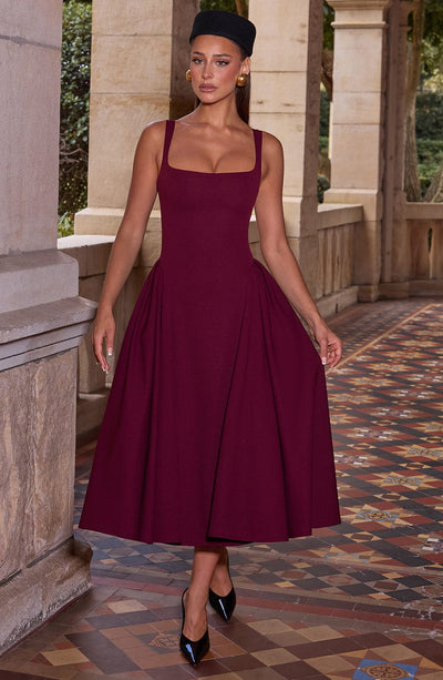 Betty | Kirschlack Midi-Kleid