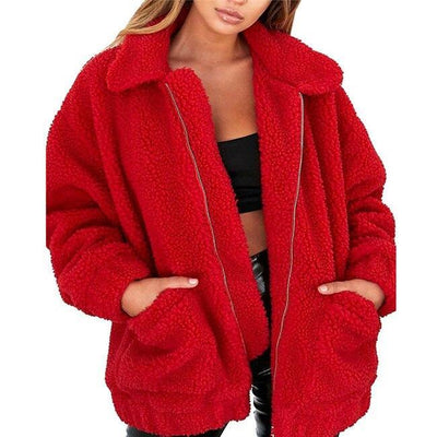 Julia® | Damen-Fleece-Sweatshirt mit breitem Kragen