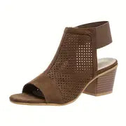 Clarrise - Damen-Sandalen mit klobigen Absätzen