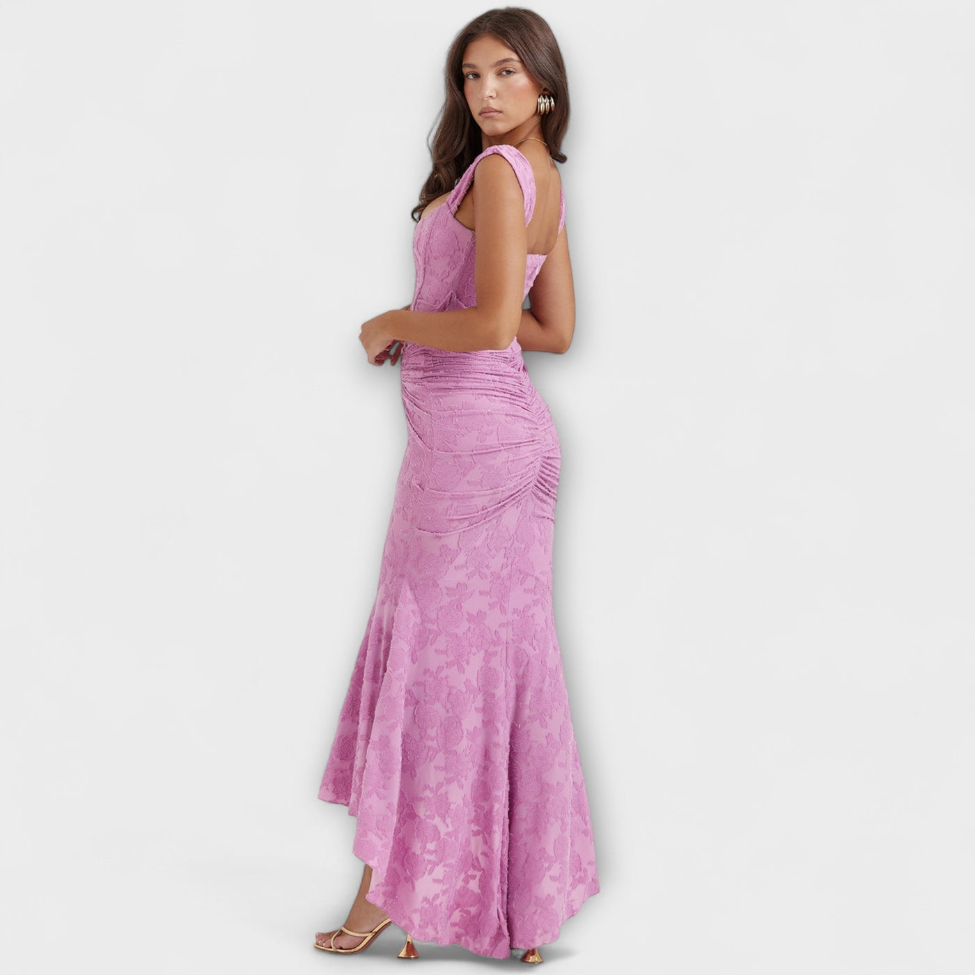 Renske - Stilvolles Maxikleid mit kunstvollem Korsett