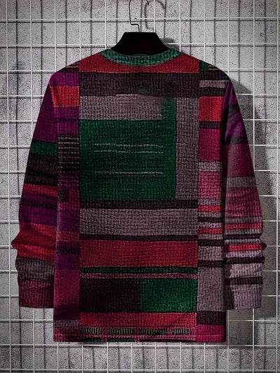 Calvin – Langärmeliges T-Hemd Mit Blockmuster