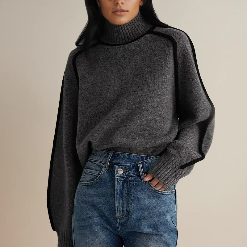 Emilie Eleganter Rollkragenpullover