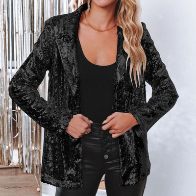 Rogelyn | Damen Blazer Elegant | Schwarz