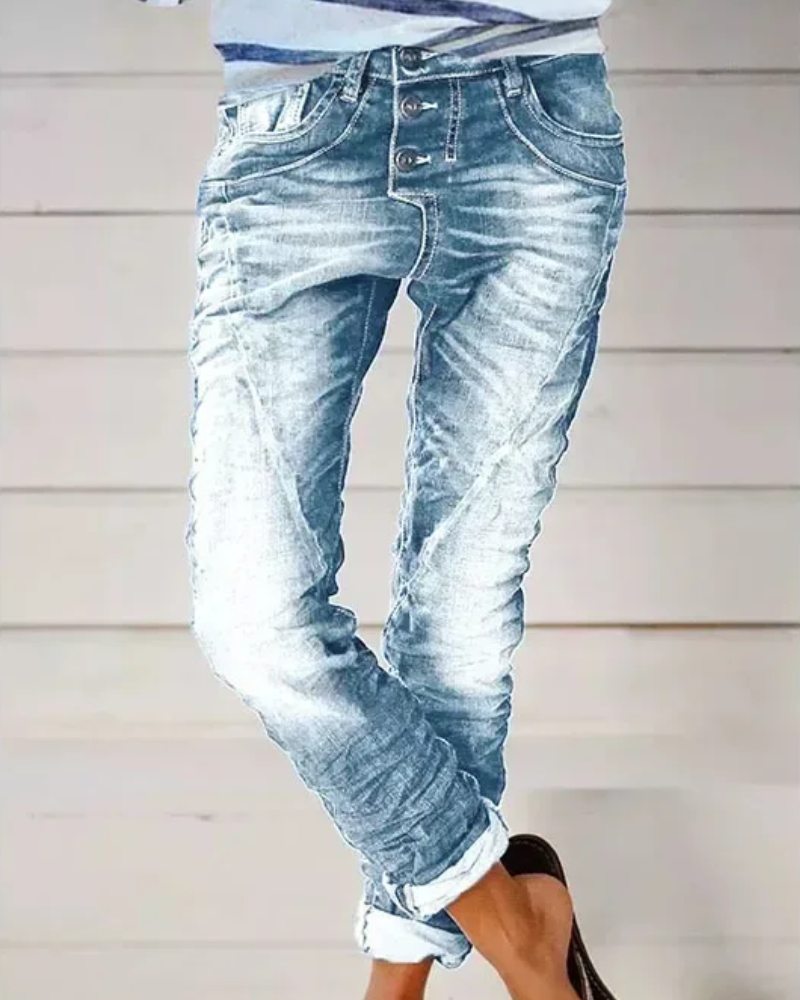 Lannie | Damen High Waist Jeans | Stretch