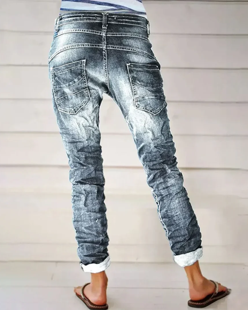 Lannie | Damen High Waist Jeans | Stretch