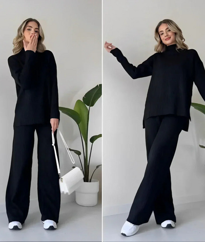 Daleyza | Damen Kuschelig Hausanzuge | Hose und Oberteil