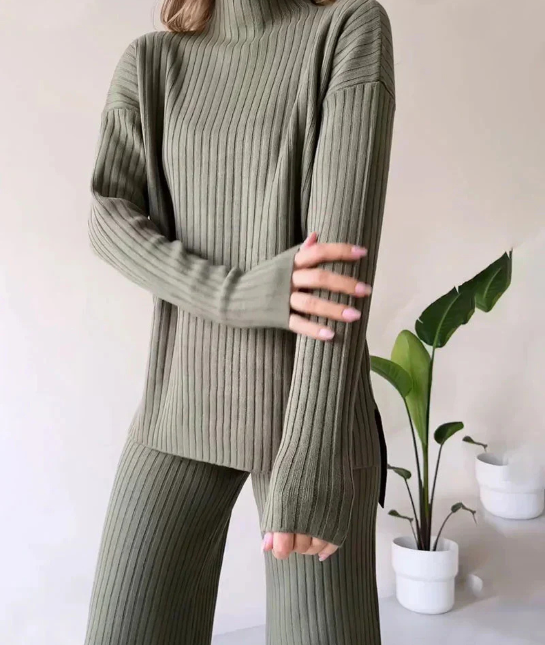 Daleyza | Damen Kuschelig Hausanzuge | Hose und Oberteil