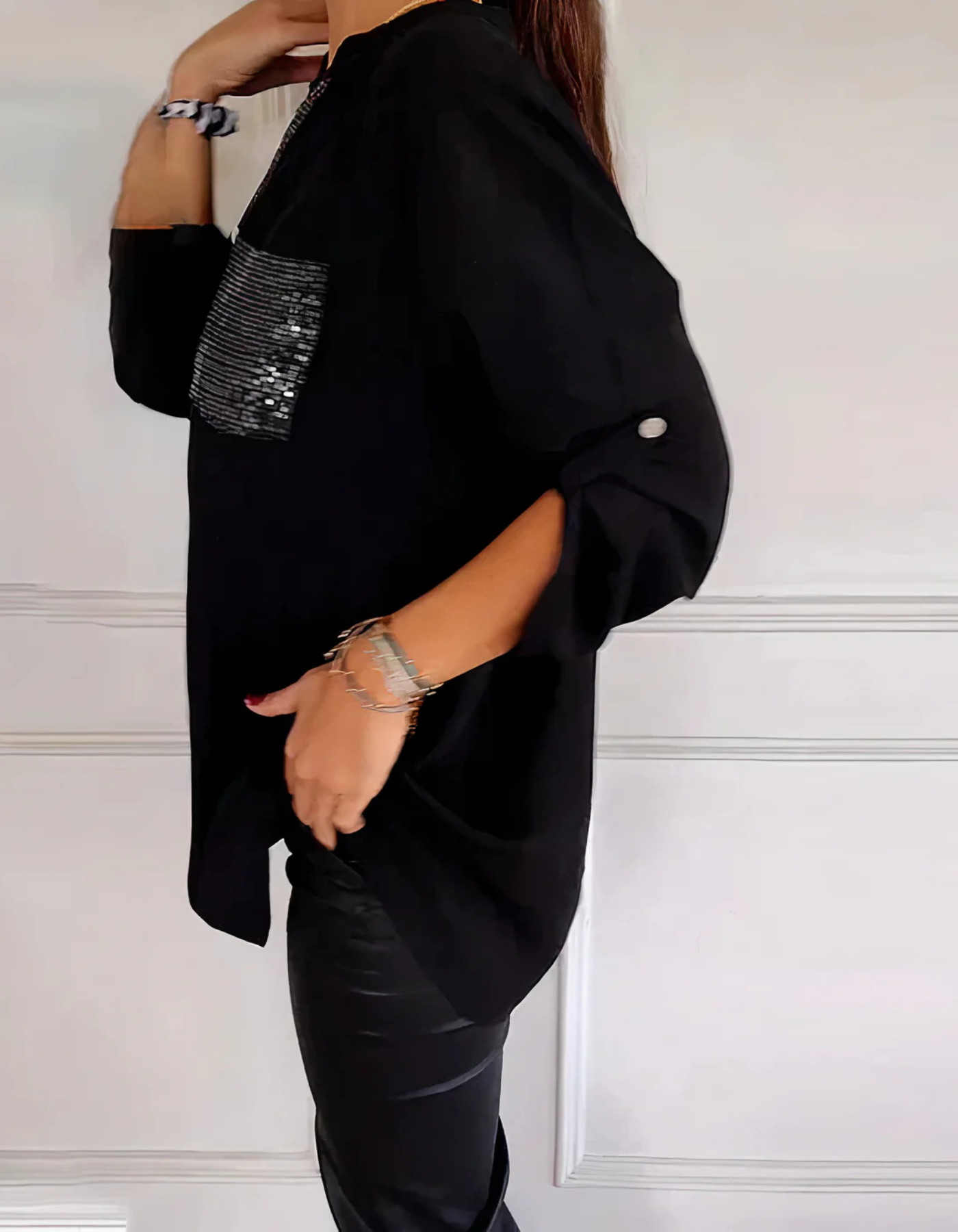 Charliegh | Damen Langarm Bluse | Elegant