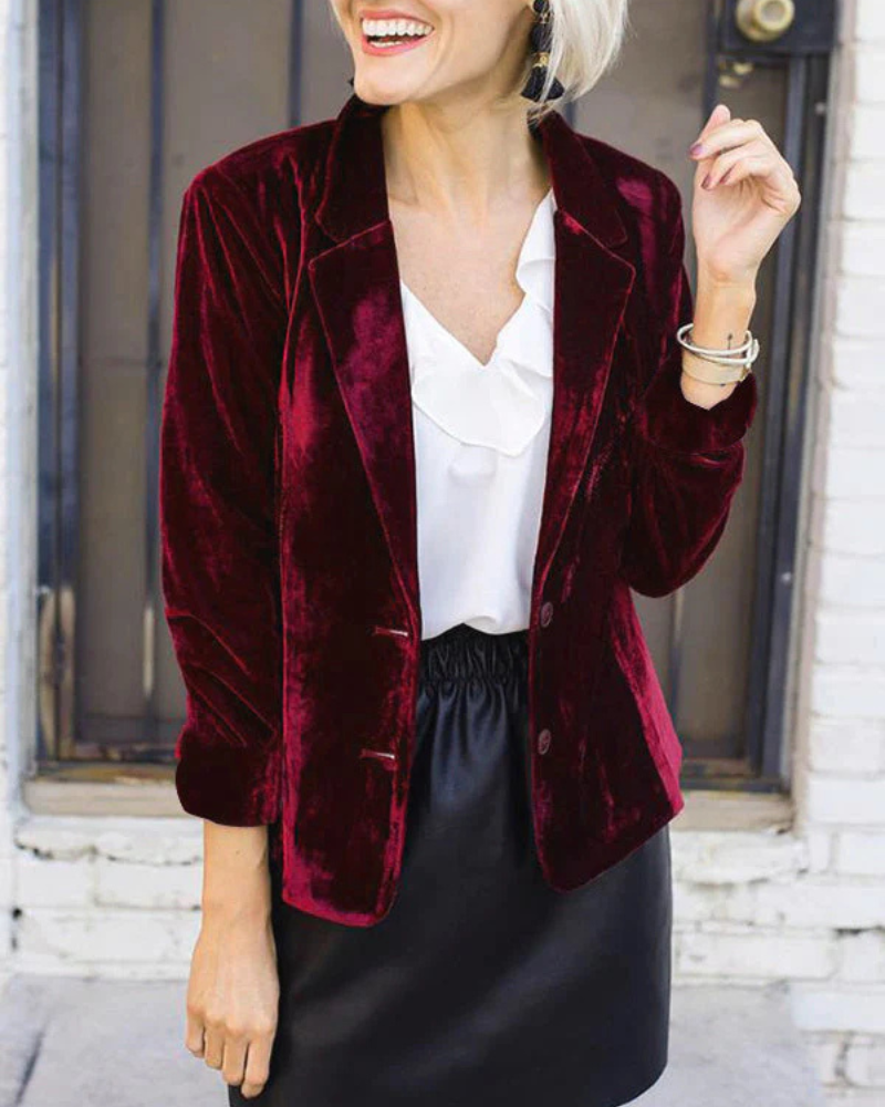 Gaia | Damen Schwarz Blazer | Elegant