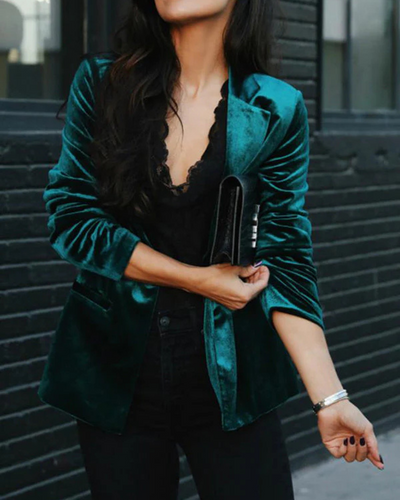 Gaia | Damen Schwarz Blazer | Elegant