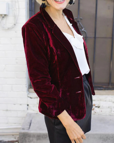 Gaia | Damen Schwarz Blazer | Elegant