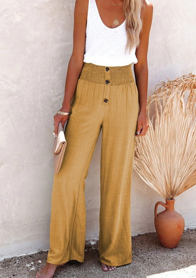 Cyndie | Damen Sommer Hose | High-Waist