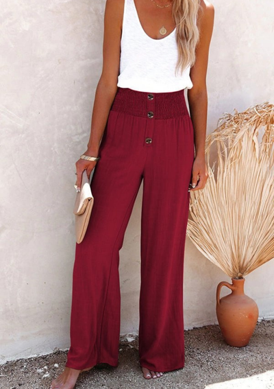 Cyndie | Damen Sommer Hose | High-Waist