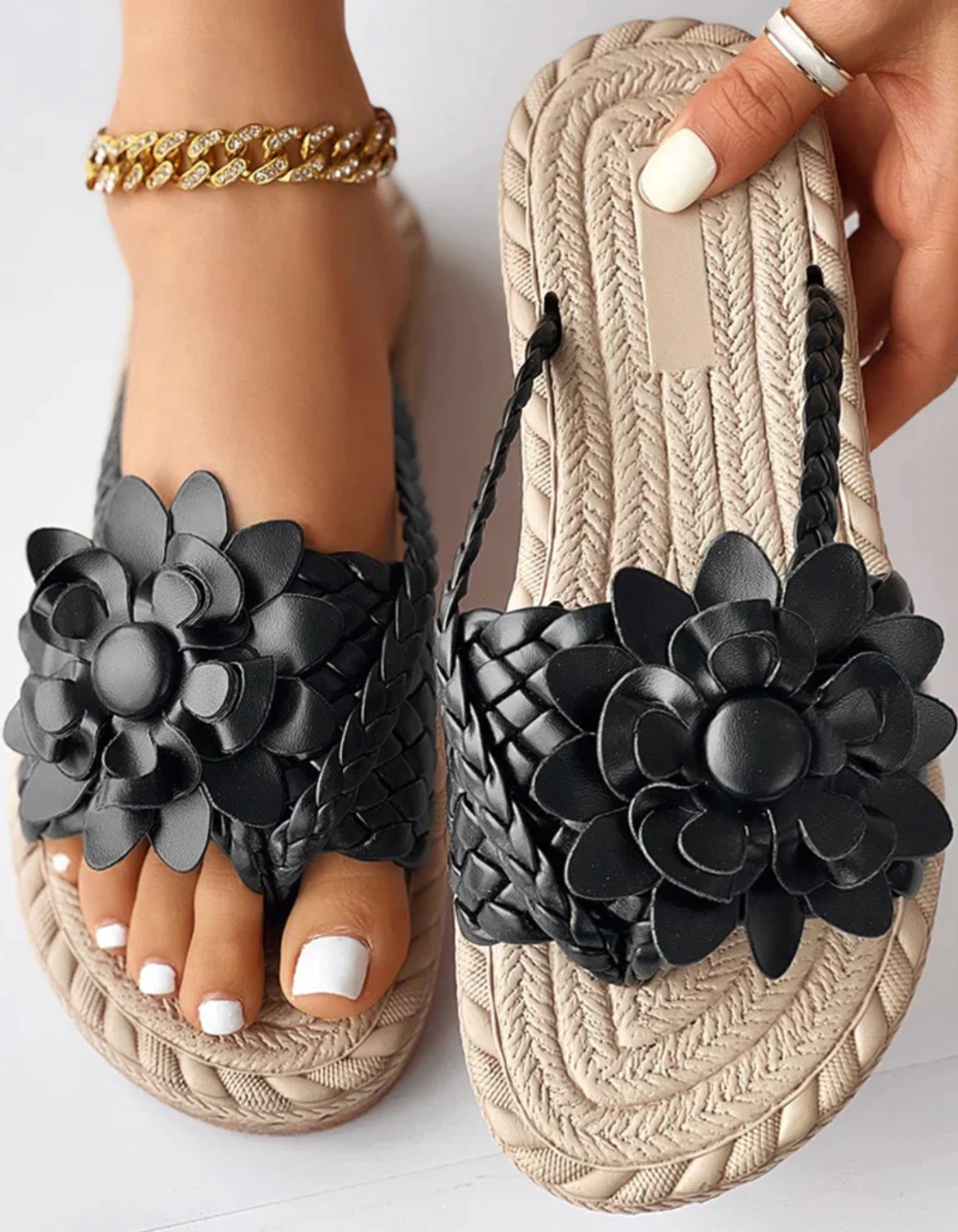 Hailey | Damen Sommer Sandalen | Weiß