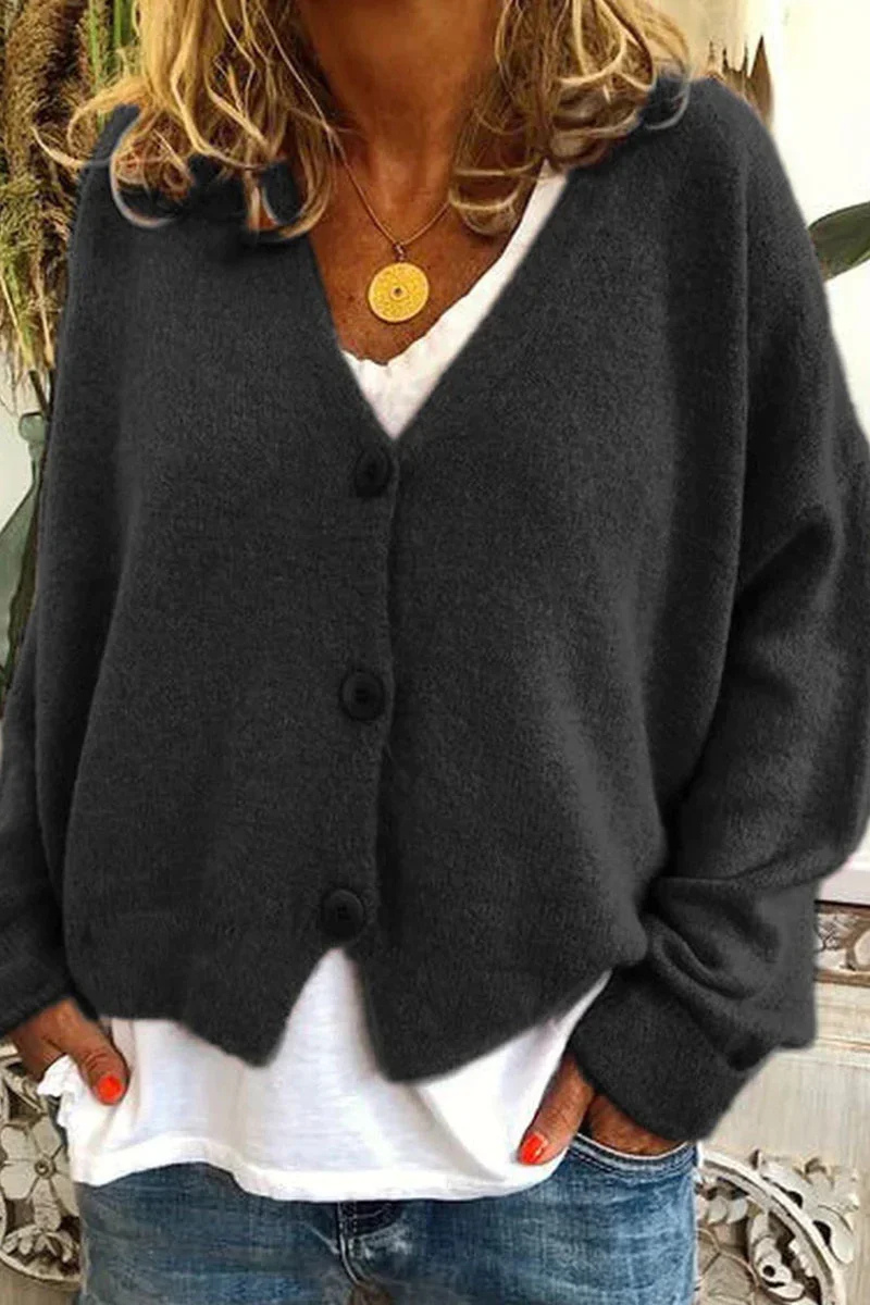 Monalize | Damen Strickjacke Kurz | Rot