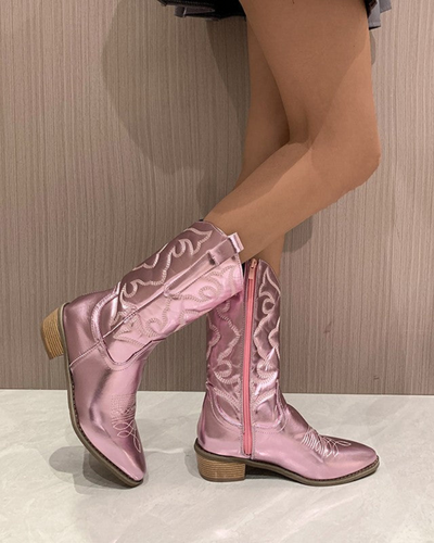 Milena | Damen Western Cowboystiefel | Schwarz