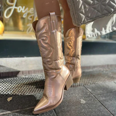 Grace | Damen Western Cowboystiefel | Schwarz