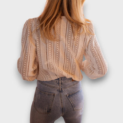 Ravelle – Strickbluse mit V-Ausschnitt