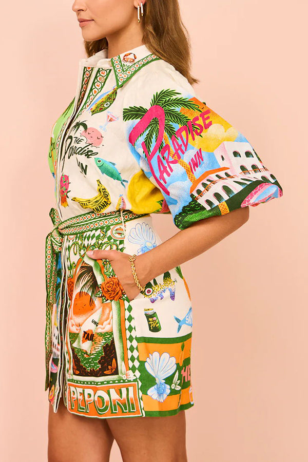 Kim™ - Sommer Hemdblusenkleid