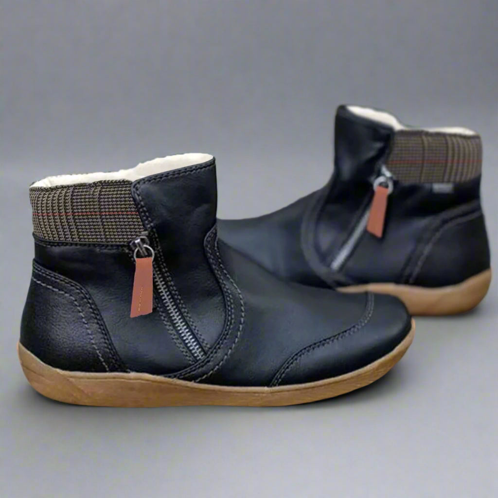Valeska | Hochwertige Wasserdichte Lederstiefel mit Fußbett