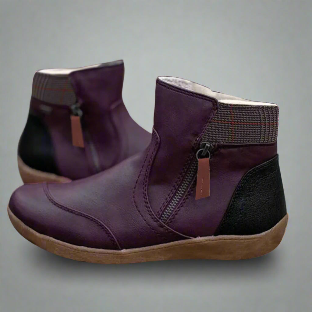 Valeska | Hochwertige Wasserdichte Lederstiefel mit Fußbett