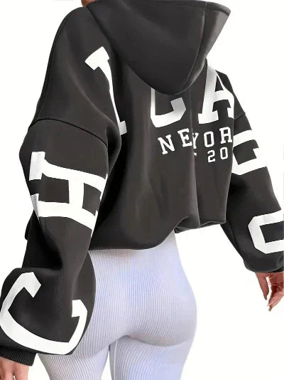 Sara® | Moderner bedruckter Pullover für Damen