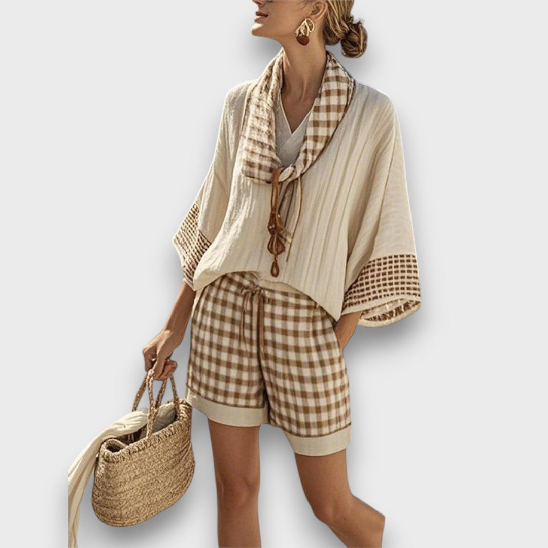 Verina – Zweiteiler mit Karomuster und Urlaubscharme