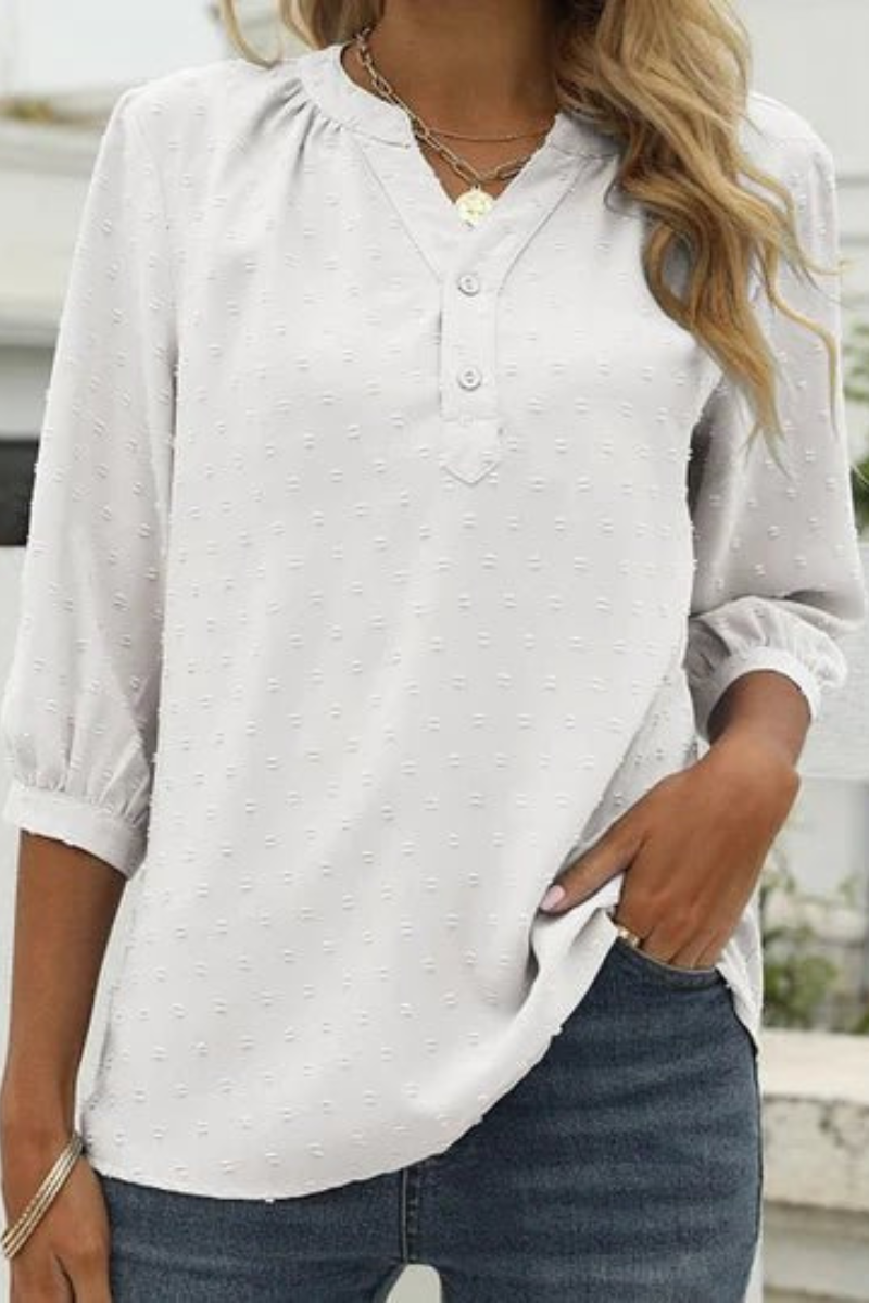 Pamela | Damen Elegant Oberteile | Weiß Top