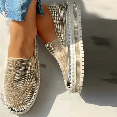 Camille - Glitzernde Diamant-Loafer