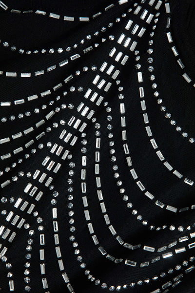 Celeste | Strassverziertes Mesh-Minikleid – Glitzernder Glamour für unvergessliche Nächte