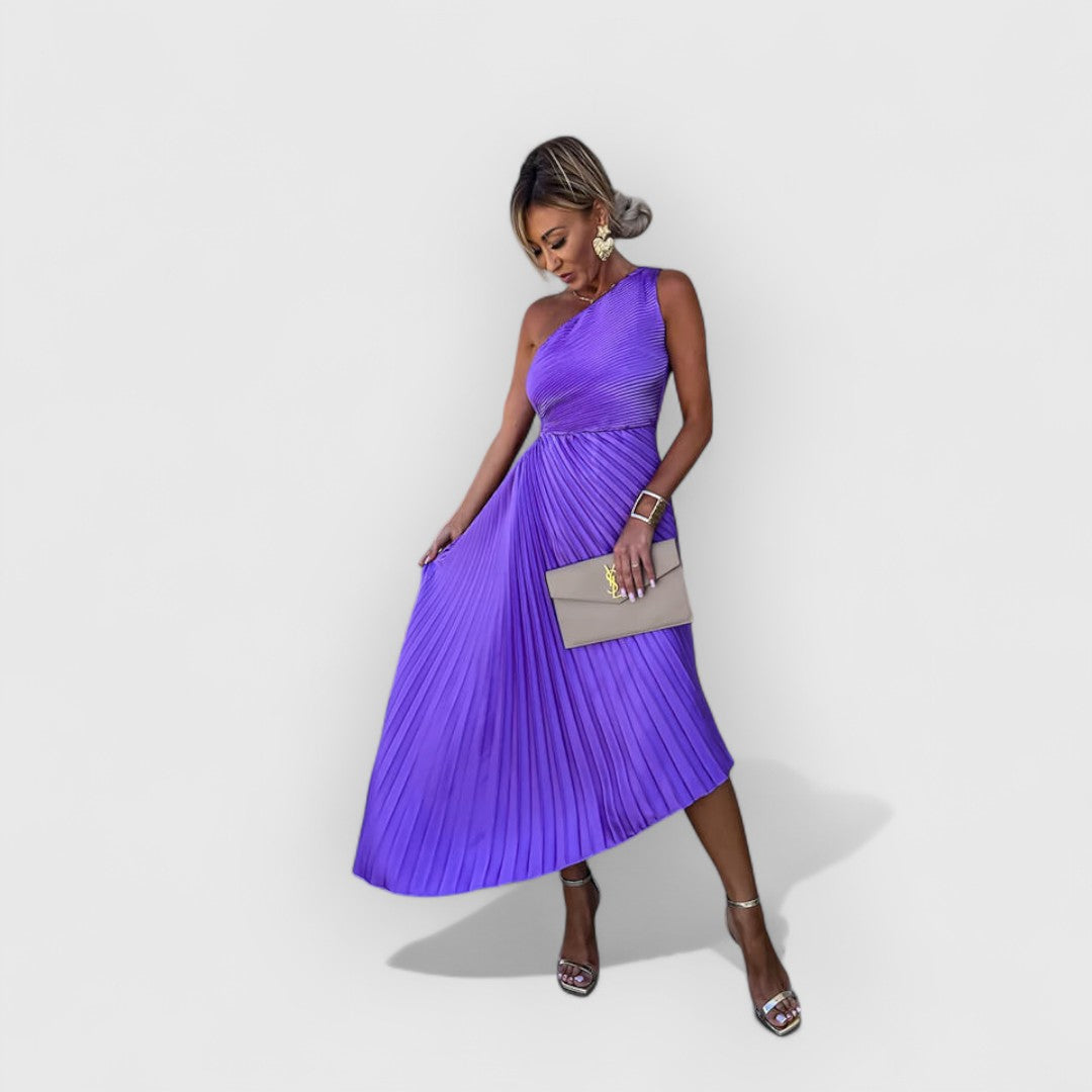 Felicity | One-Shoulder-Midikleid