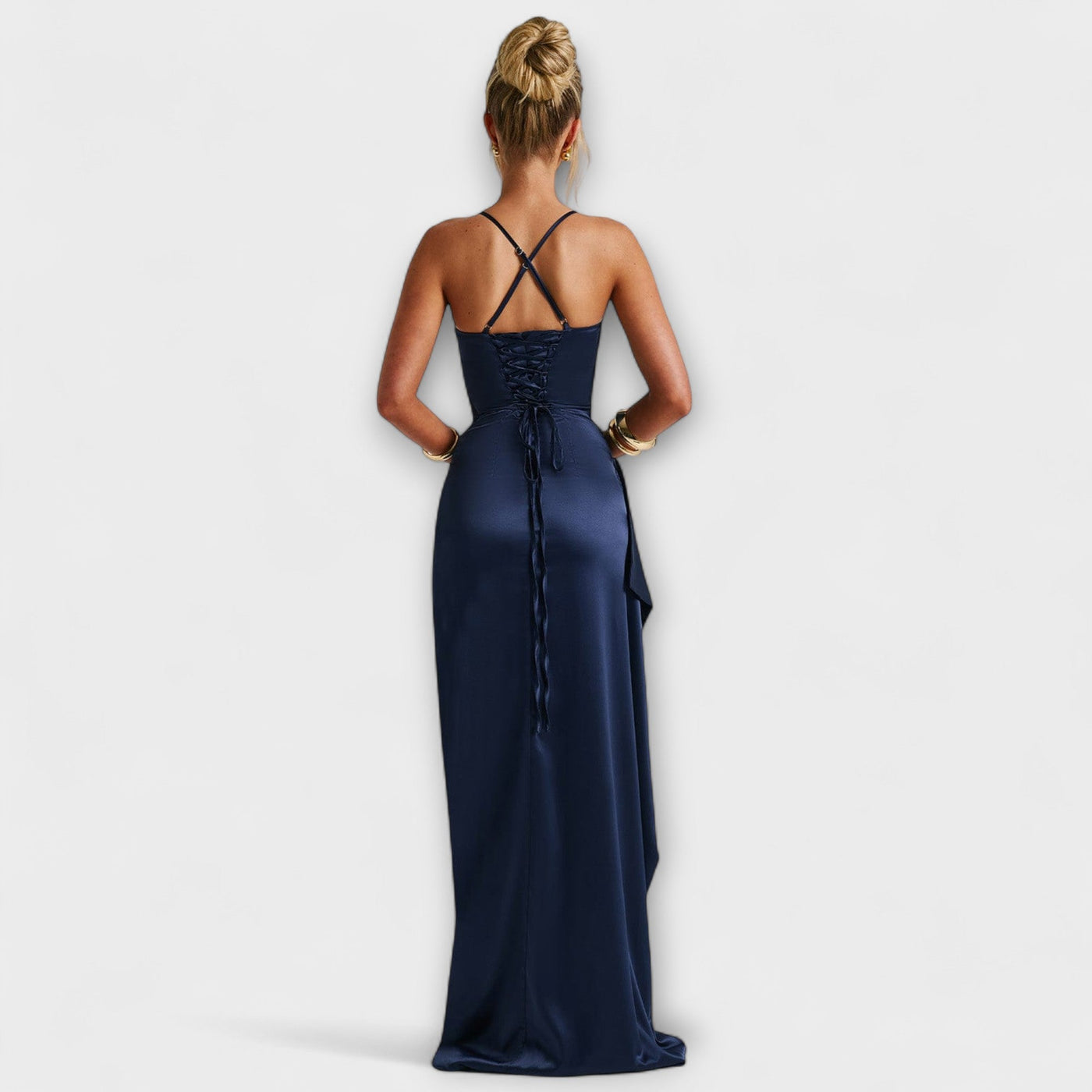 Krissi - Navy Blue Maxi Dress