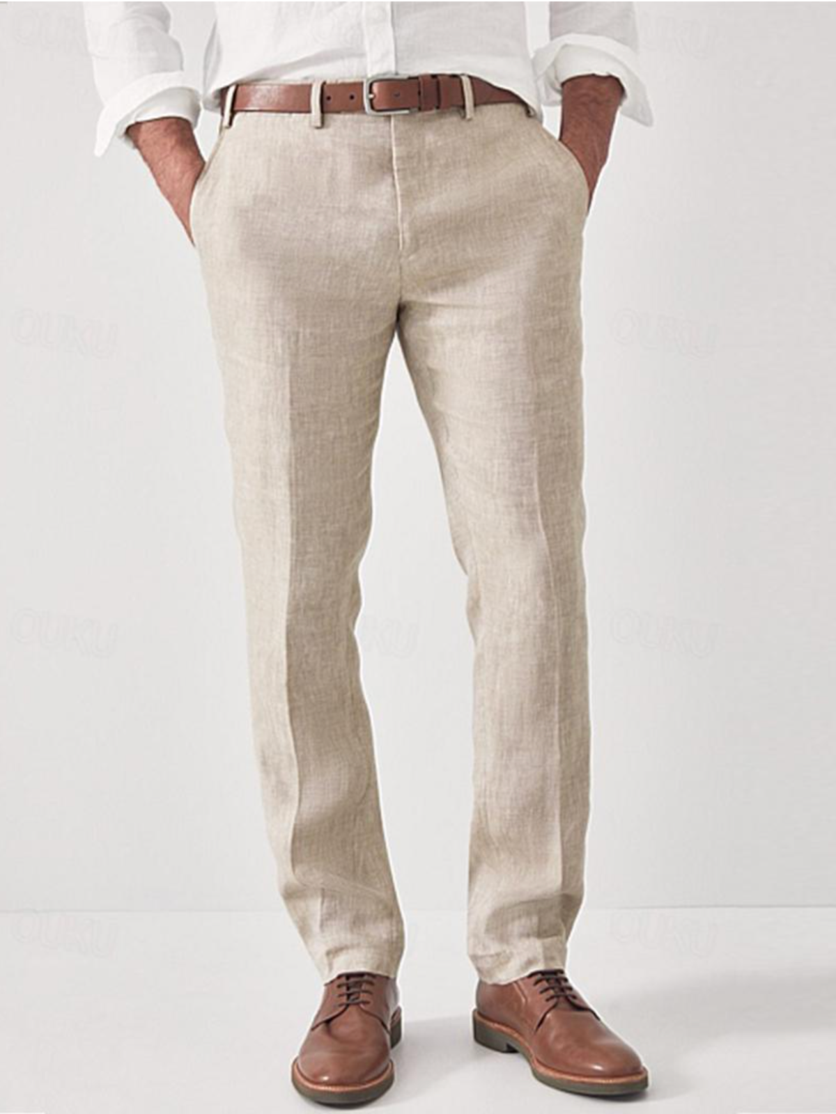 Osmar | Herren Chino Hose | Schwarze Stoffhose